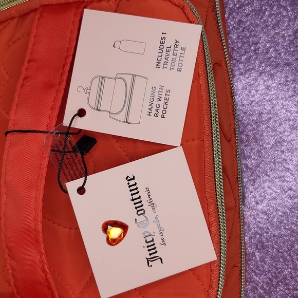 🎉HP🎉Juicy Couture ❤️NWT❤️ Red Travel Cosmetic Bag! ❤️❤️❤️ - Picture 17 of 17